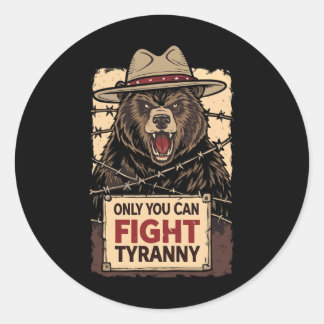 Alleen Jij Kan Tyrannie Bestrijden - Verdedig De G Ronde Sticker