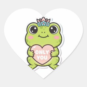Alleen Jij Kikker Sticker Schattige Kikker Met Lic