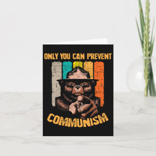 Alleen jij kunt communisme voorkomen Grappig kampe Kaart