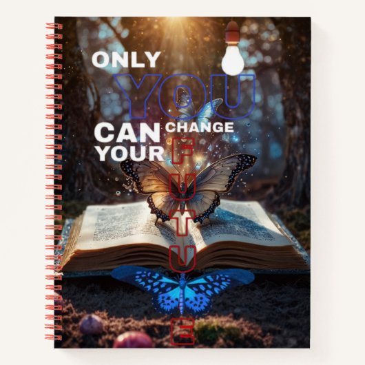 Alleen jij kunt je toekomst veranderen notitieboek (Voorkant)