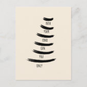 Alleen jij kunt je weg inspirerend vinden briefkaart (Voorkant)