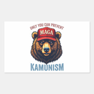 Alleen jij kunt Kamunism Harris voorkomen Rechthoekige Sticker