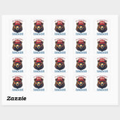 Alleen jij kunt kamunisme voorkomen vierkante sticker (Vel)