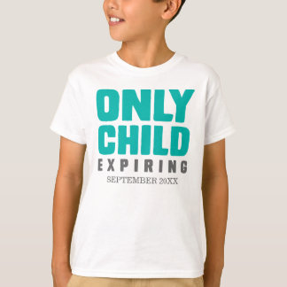 Alleen kind dat verloopt [uw datum hier] t-shirt