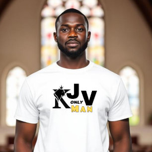 Alleen KJV-man - T-shirt met gekroonde leeuw