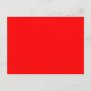 ALLEEN KLEUR - brandrood Briefkaart