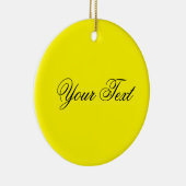 ALLEEN KLEUR/citroen + jouw tekst Keramisch Ornament (Rechts)