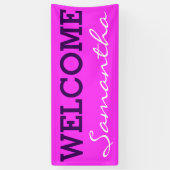 Alleen kleur en woorden + uw ideeën spandoek (Verticaal)