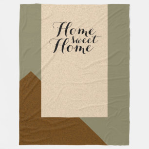 Alleen Kleurachtergrond - bruin beige + uw ideeën Fleece Deken