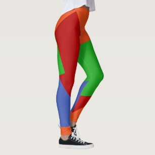 Alleen Kleurachtergrond - groen rood blauw Leggings