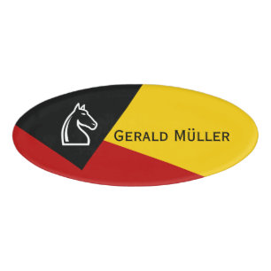Alleen Kleurachtergrond - groene citroen met gras Naambadge