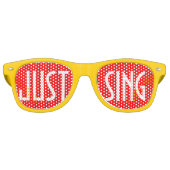 Alleen Kleurachtergrond - vuur rood + uw ideeën Retro Zonnebril (Voorkant)