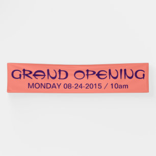 Alleen Kleurachtergrond - zalm + uw ideeën Spandoek