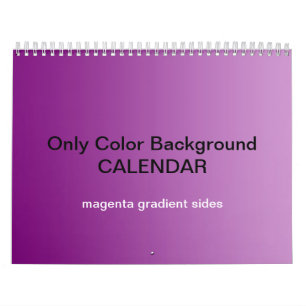 Alleen Kleurachtergrondkalender - magenta verlopen Kalender