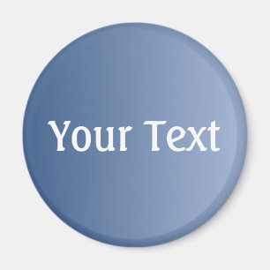 ALLEEN KLEURKLEUREN, blauw + jouw tekst Magneet