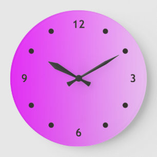 ALLEEN KLEURKLEUREN - neonroze + klokaanpunt Grote Klok