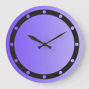 ALLEEN KLEURKLEURKLEUREN, violet - ring en stippen Grote Klok