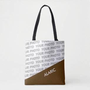 ALLEEN KLEURRECHTERS - donkerbruin + uw ideeën Tote Bag