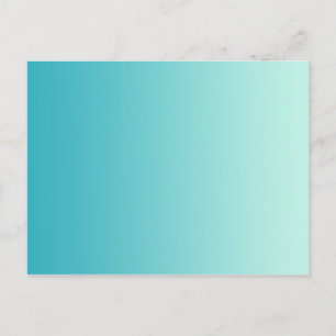 ALLEEN KLEURVERLOOP - oceaanblauw Briefkaart