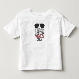 Alleen kleuterplein sfeer terug naar school kinder shirts