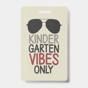 Alleen kleuterschool vibes terug naar school badge