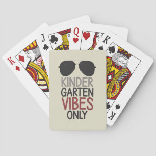 Alleen kleuterschool vibes terug naar school pokerkaarten
