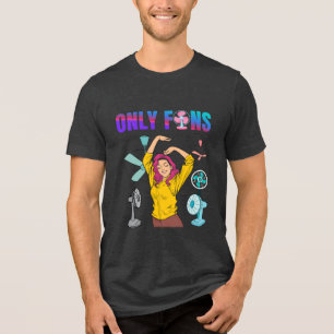 Alleen koele blokjes Tri-Blend shirt