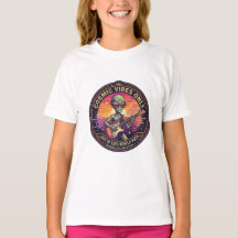 Alleen Kosmische Vibes | Grappig Alien Rockster T-