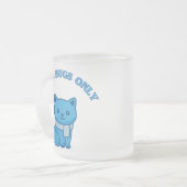 Alleen koude knuffels matglas koffiemok (Voorkant links)