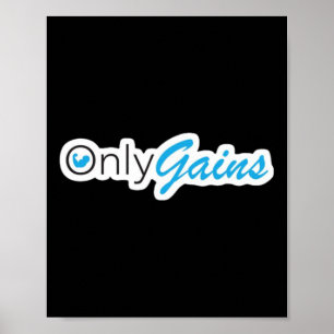 Alleen krijgt Workout Bodybuilding Gewichtheffen O Poster