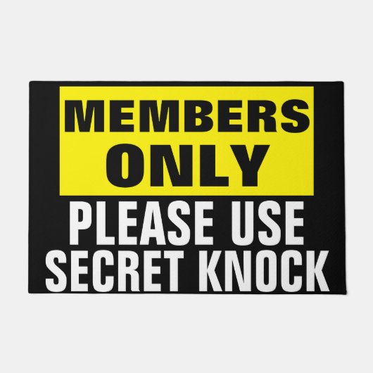 Alleen leden deurmat (Voorkant)