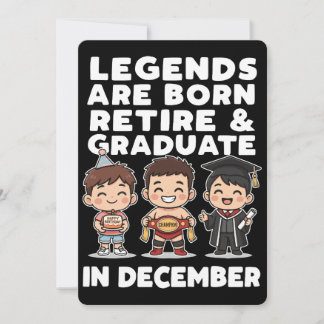 Alleen legendes doen het allemaal in december! feestdagenkaart