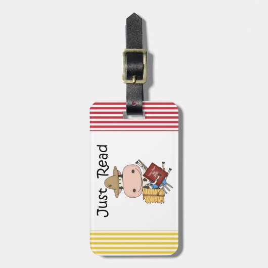 Alleen lezen bagagelabel (Voorkant verticaal)