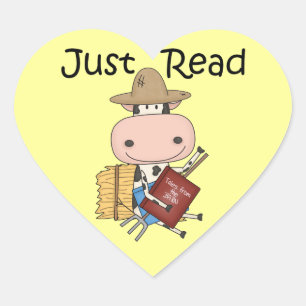 Alleen lezen hart sticker