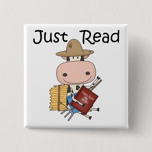 Alleen lezen vierkante button 5,1 cm (Voorkant)