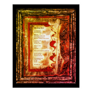 Alleen lopen perfect poster