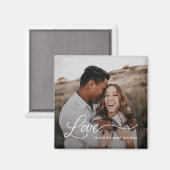 Alleen Love Editable Color Photo Magnet Magneet (Voorkant / Achterkant)