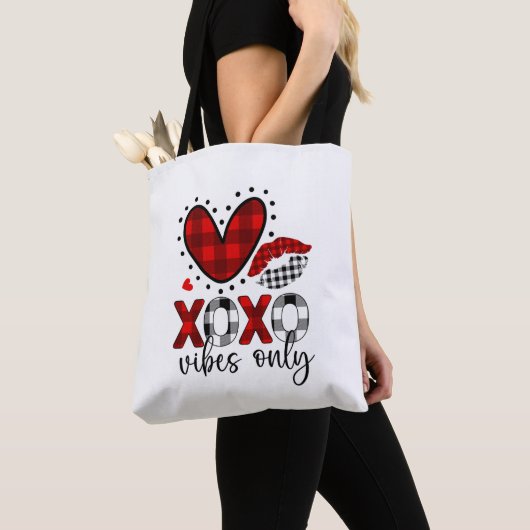 Alleen Love Vibes Canvas tas (Dichtbij)