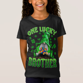Alleen Lucky Brother Gnomen Autisme St Patrick's D T-shirt