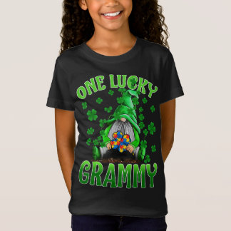 Alleen Lucky Grammy Gnomen Autisme St Patrick's Da T-shirt