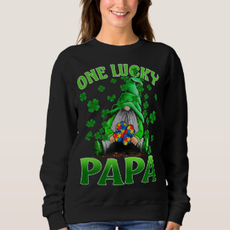 Alleen Lucky Papa Gnomes Autisme St Patrick's Day Trui