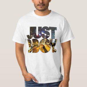 alleen maar bboy - achtergrond in de stad t-shirt