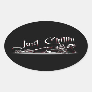 Alleen maar chillin Stickers