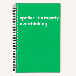 Alleen maar overdenken notitieboek