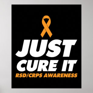 Alleen maar zorgen voor IT RSD CRPS-bewustzijn Poster