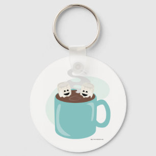 Alleen Marshmallows in Chocolade Sleutelhanger