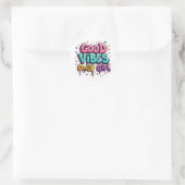 Alleen Meisje Met Goede Vibes Graffiti Sticker (Tas)