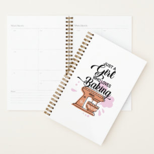 Alleen meisjes die van bakken houden planner