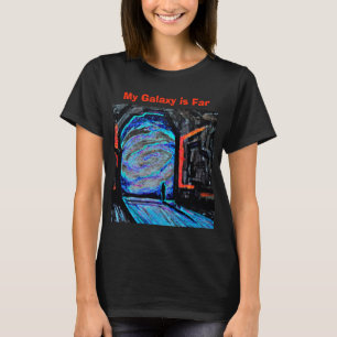 Alleen met de glanzende afgrond t-shirt