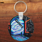 Alleen met de sjitterende Abyss Sleutelhanger (Voorkant)